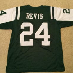 UNSIGNED CUSTOM Sewn Stitched Darrelle Revis Green Jersey