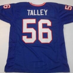 UNSIGNED CUSTOM Sewn Stitched Darryl Talley Blue Jersey