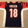 UNSIGNED CUSTOM Sewn Stitched A.J. Green Black Jersey
