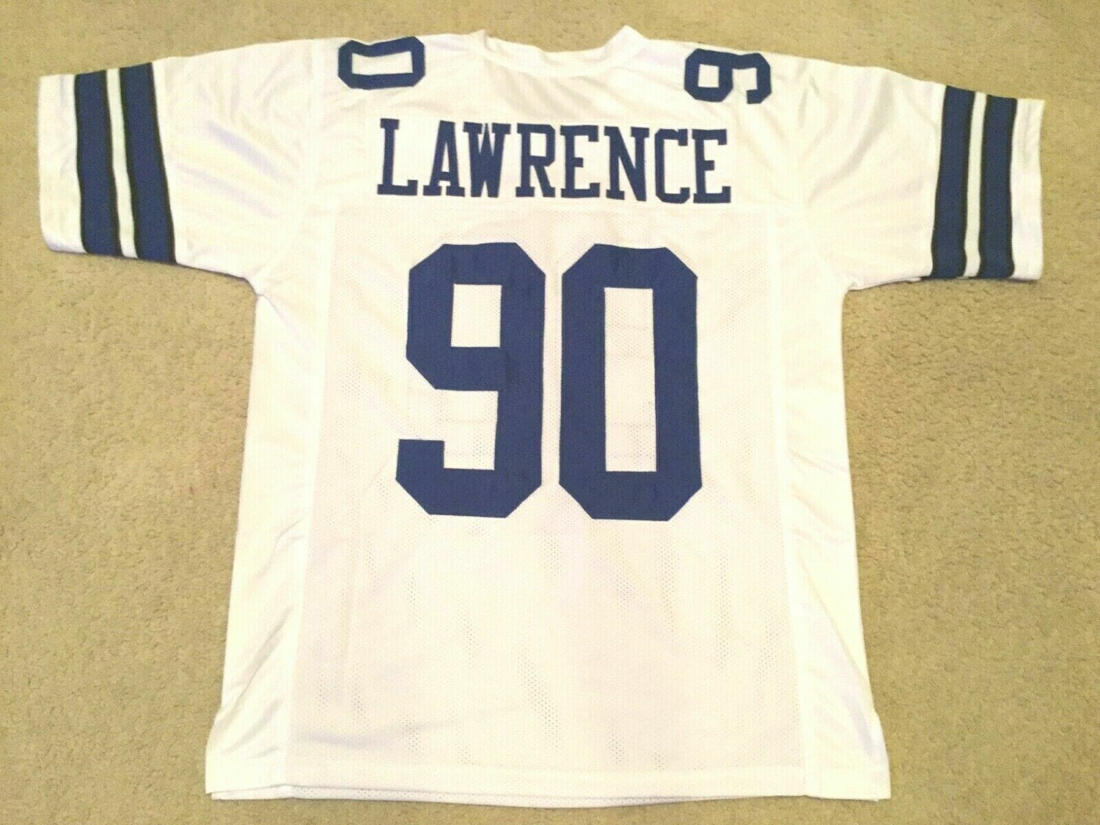 UNSIGNED CUSTOM Sewn Stitched Demarcus Lawrence White Jersey