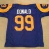 UNSIGNED CUSTOM Sewn Stitched Aaron Donald Blue Jersey