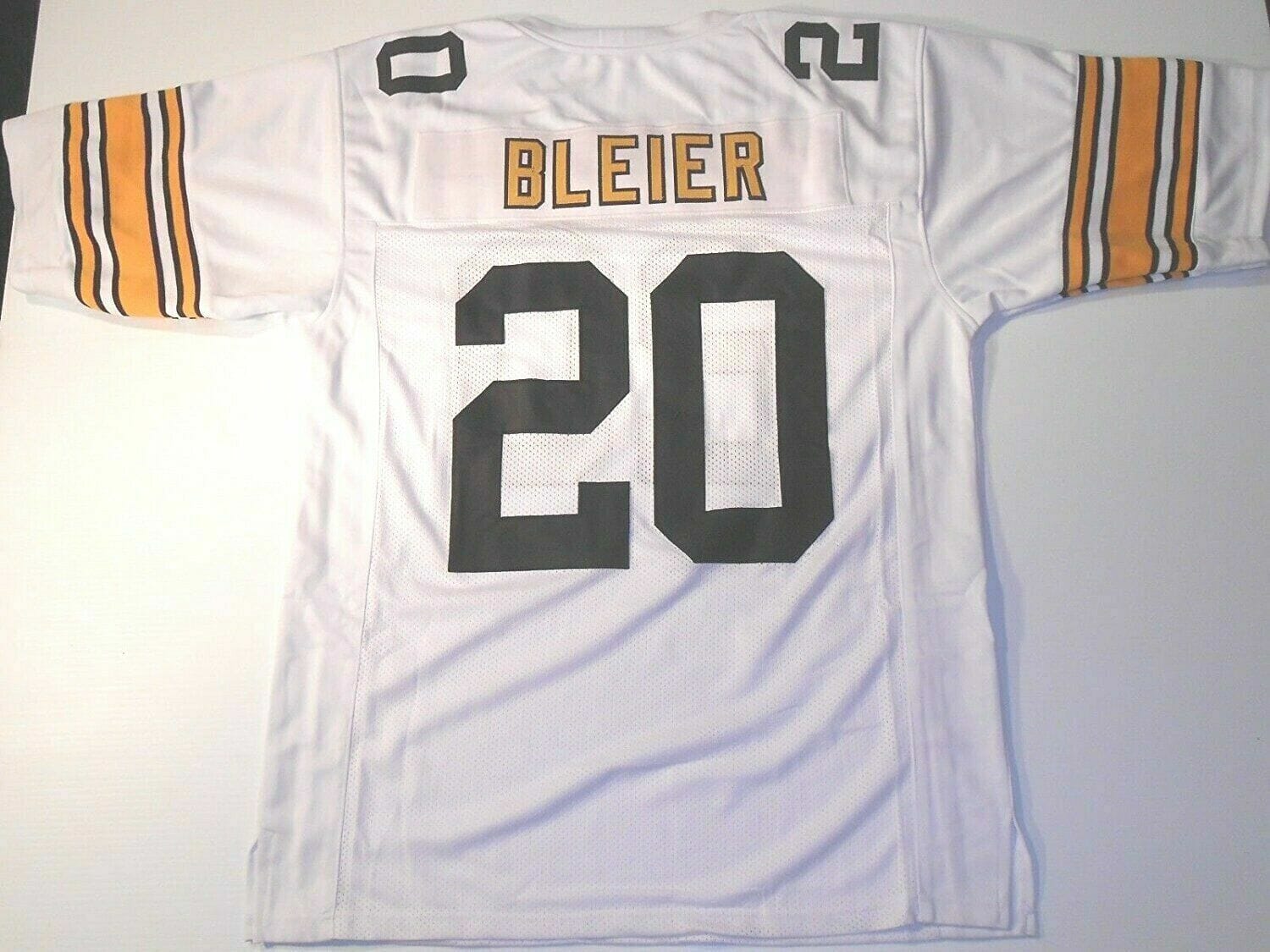UNSIGNED CUSTOM Sewn Stitched Rocky Bleier White Jersey