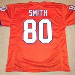 UNSIGNED CUSTOM Sewn Stitched Rod Smith Orange Jersey