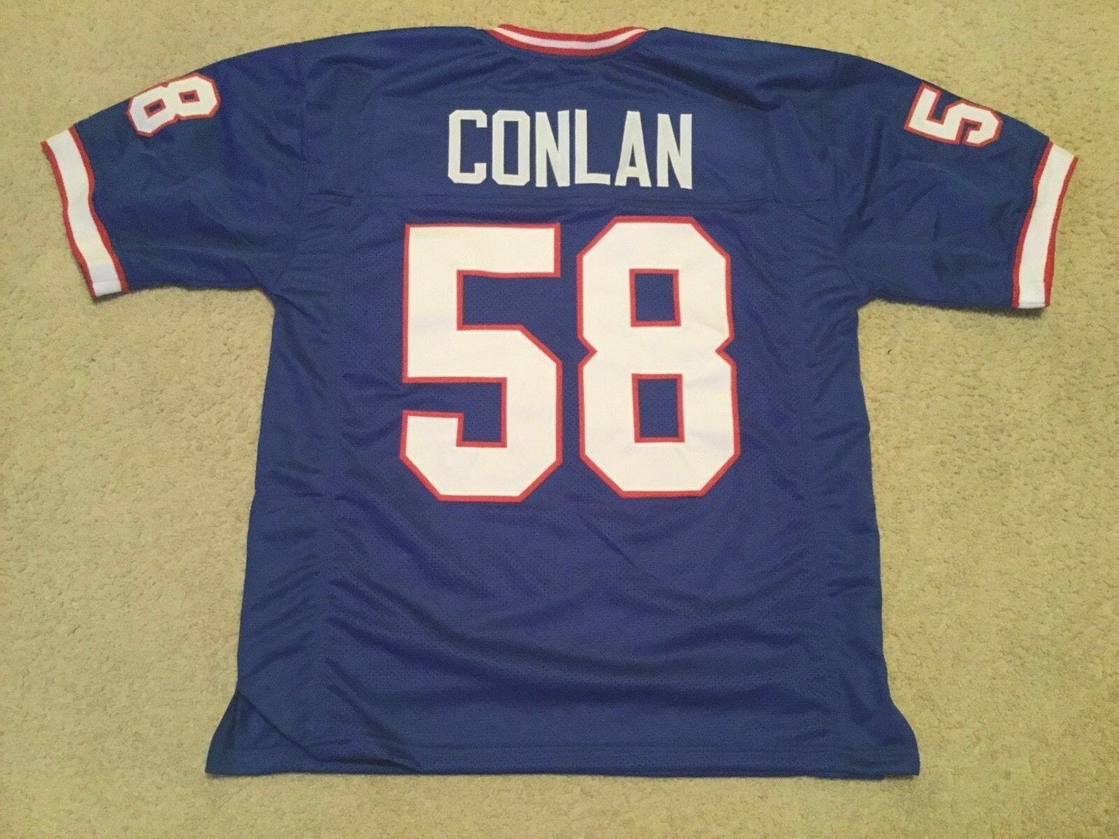 UNSIGNED CUSTOM Sewn Stitched Shane Conlan Blue Jersey