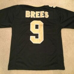 UNSIGNED CUSTOM Sewn Stitched Drew Brees Black Jersey