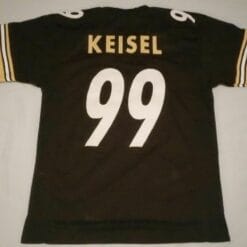 UNSIGNED CUSTOM Sewn Stitched Brett Keisel Black Jersey