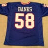 UNSIGNED CUSTOM Sewn Stitched Carl Banks Blue Jersey