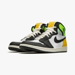 Air Jordan 1 Retro High White Black Volt University Gold