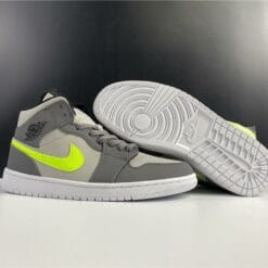 Air Jordan 1 Mid Gunsmoke Volt