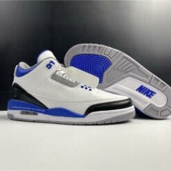 Alternative view of Air Jordan 3 Fragment White Blue
