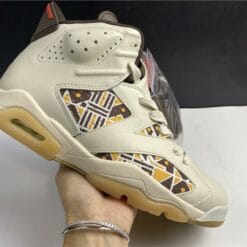Air Jordan 6 Retro Quai54 Sail Brown (2020)