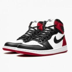 Alternative view of Air Jordan 1 High Og Satin Black Toe