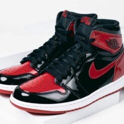 Alternative view of Air Jordan 1 Retro High OG Bred Patent