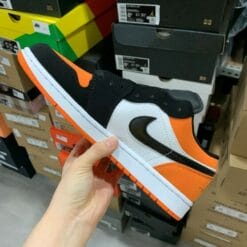 Air Jordan 1 Low Black and White Orange
