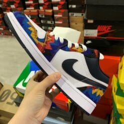 Air Jordan 1 Low Rainbow Sawtooth Blue