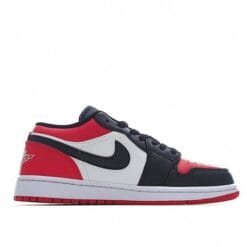 Alternative view of Air Jordan 1 Low Red Black Toe