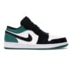 Air Jordan 1 Low White Black Mystic Green