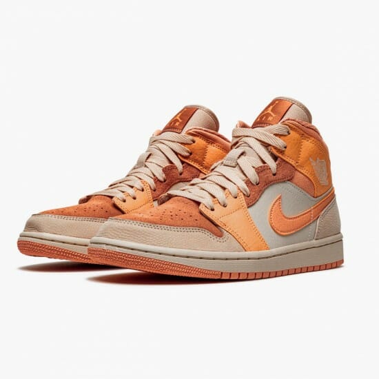 Air Jordan 1 Mid Apricot Orange - Image 2