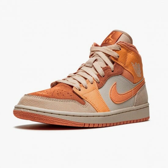 Air Jordan 1 Mid Apricot Orange - Image 4