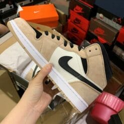 Air Jordan 1 Mid Barely Orange Milk Tea