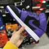 Air Jordan 1 Mid Black Purple