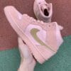Air Jordan 1 Mid Coral Gold Dirty Powder
