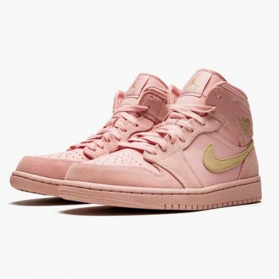 Air Jordan 1 Mid Coral Gold - Image 2