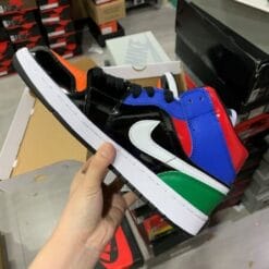 Air Jordan 1 Mid Game Time Patent Leather Iridescent