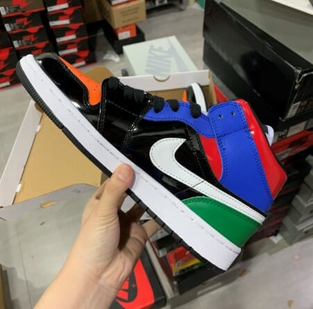 Air Jordan 1 Mid Game Time Patent Leather Iridescent