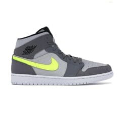 Alternative view of Air Jordan 1 Mid Gunsmoke Volt