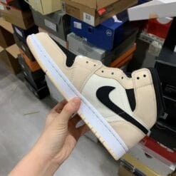 Air Jordan 1 Mid Milk Tea Color