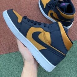 Air Jordan 1 Mid SE Blue Gold Silk Purple