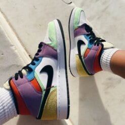 Alternative view of Air Jordan 1 Mid SE Multicolor