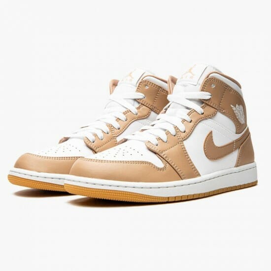 Air Jordan 1 Mid Tan Gum - Image 2