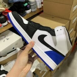 Air Jordan 1 Mid White Black Blue