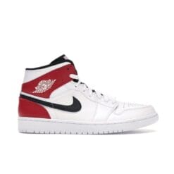 Air Jordan 1 Mid White Black Gym Red
