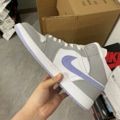 Air Jordan 1 Mid White Grey Blue