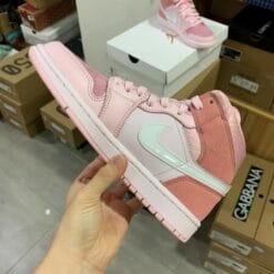 Air Jordan 1 Mid White Pink Foam