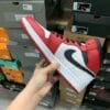Air Jordan 1 Mid White Red Black Hook