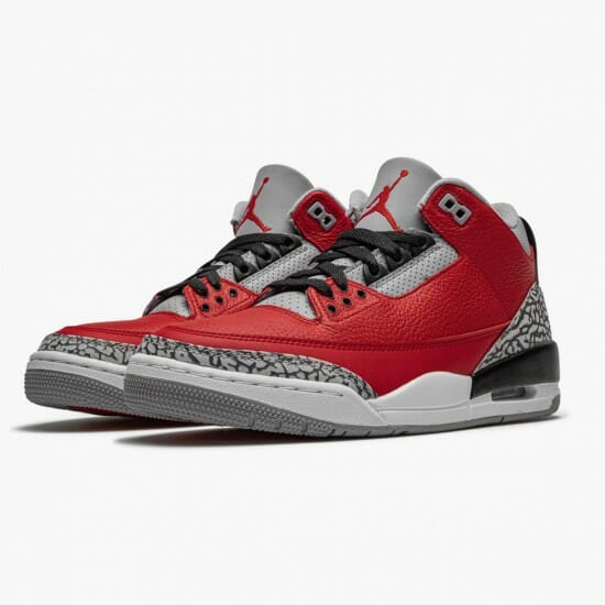 Air Jordan 3 Retro Fire Red Cement - Image 2