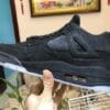 Air Jordan 4 Graffiti Black Suede