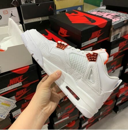Air Jordan 4 Orange Metallic