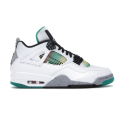 Alternative view of Air Jordan 4 Retro Lucid Green Rasta