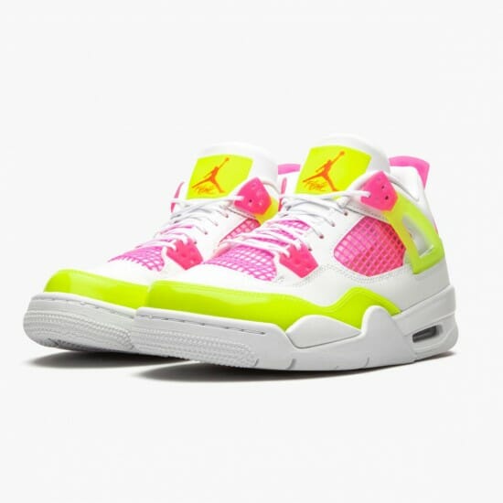 Air Jordan 4 Retro White Lemon Pink - Image 4