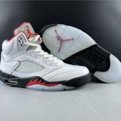 Air Jordan 5 Retro Fire Red Silver Tongue (2020)