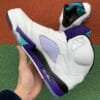 Air Jordan 5 White Purple Grape