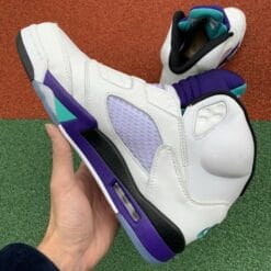 Air Jordan 5 White Purple Grape