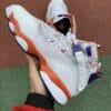 Air Jordan 6 Rings Crowns White Orange