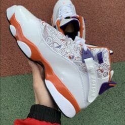 Air Jordan 6 Rings Crowns White Orange