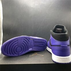 Air Jordan 1 Mid Black Dark Concord